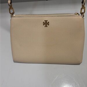 Tory Burch Beige Leather Shoulder Bag